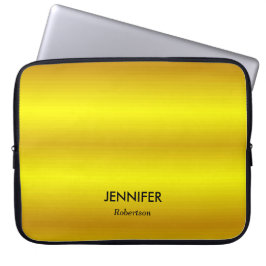 Goldgefälle bei individuelle Name Laptopschutzhülle