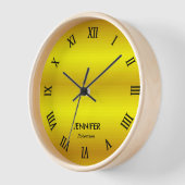 Goldgefälle bei individuelle Name Uhr (Winkel)