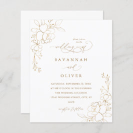 Goldgeflechte Blütenweiße und goldene Hochzeit