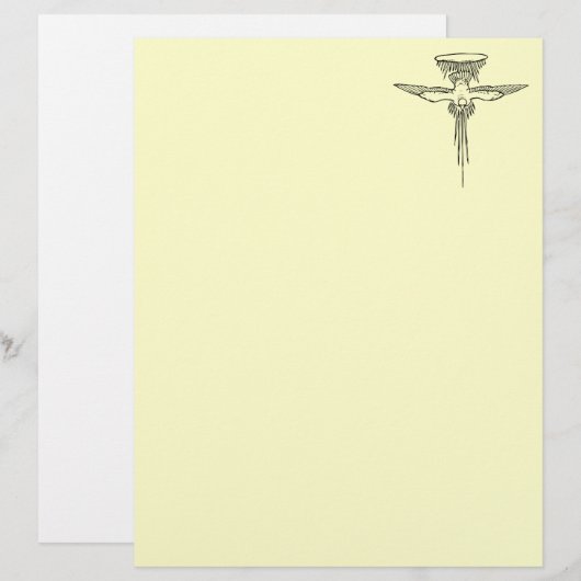 Goldgeistentaube Gerecycelt Letterkoppapier 1 (Vorne/Hinten)