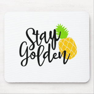 goldgelb bleibe mousepad