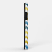 Goldgelb-u. -Blues-Zickzack Monogramm iPhone 5 Case-Mate iPhone Hülle (Hinten/Rechts)