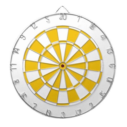 goldgelb und weiß dartscheibe (vorne)