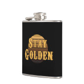 goldgelb Vintag bleibe Flachmann (Links)