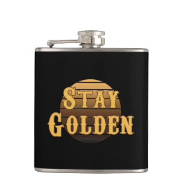 goldgelb Vintag bleibe Flachmann