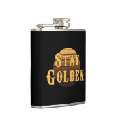 goldgelb Vintag bleibe Flachmann (Rechts)