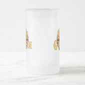 goldgelb Vintag bleibe Mattglas Bierglas (Mittel)