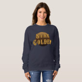 goldgelb Vintag bleibe Sweatshirt (Vorne ganz)