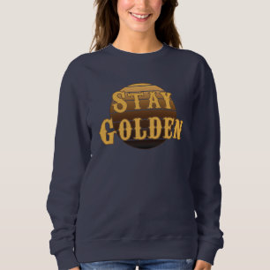 goldgelb Vintag bleibe Sweatshirt