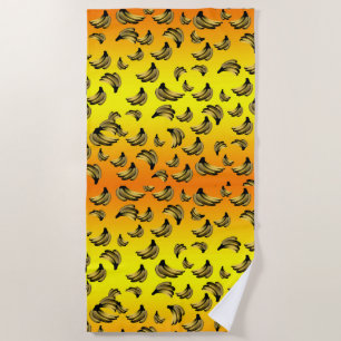 Goldgelbe Bananen, Strandtuch