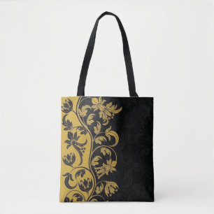 Goldgelbe Blumen, Blätter Tasche