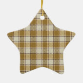 Goldgelbe Creme Streifen Keramikornament (Hinten)