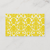 Goldgelbe Dambe; Vintage Kopfkappe Visitenkarte (Rückseite)