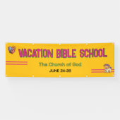 Goldgelbe Ferienbibelschule Kirchenbanner Banner (Horizontal)