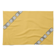 Goldgelbe graue moderne Küchen-Geschirrtücher 4