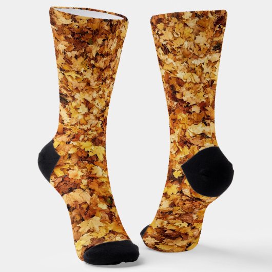 Goldgelbe Herbstahornblätter Socken (Gewinkelt)