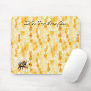 Goldgelbe Honigbiene Mousepad