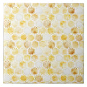Goldgelbe Honigwabe Fliese (Vorderseite)
