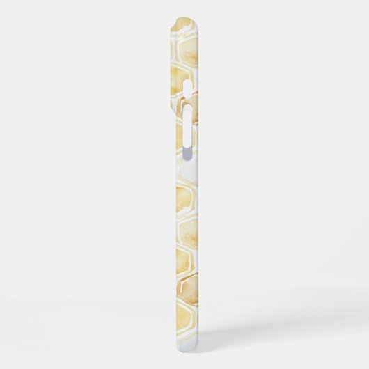 Goldgelbe Honigwabe iPhone Hülle (Linke Seite)