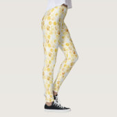 Goldgelbe Honigwabe Leggings (Rechts)