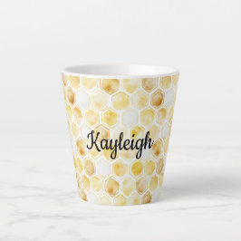 Goldgelbe Honigwabe Milchtasse