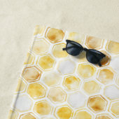 Goldgelbe Honigwabe Strandtuch (Beispiel)