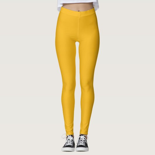 Goldgelbe Leggings (Vorderseite)