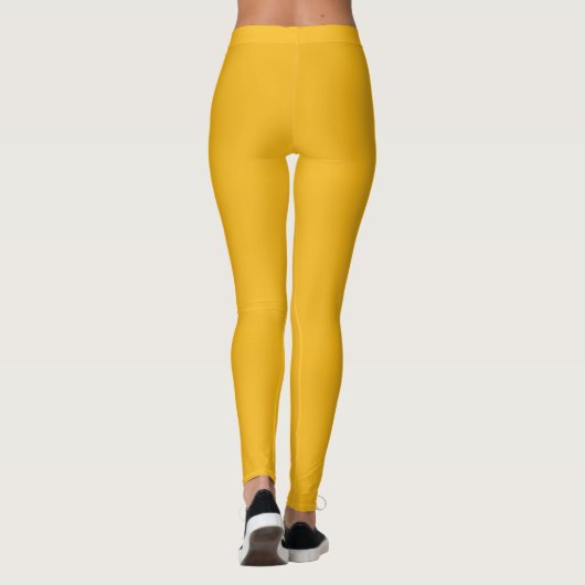 Goldgelbe Leggings (Rückseite)