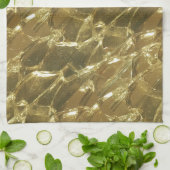 goldgelbe Lichter aus goldfarbenem Bar Küchentuch (Gefaltet)