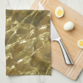 goldgelbe Lichter aus goldfarbenem Bar Küchentuch (Viertel Falte)