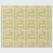 Goldgelbe Liebe Geschenkpapier (Flach)