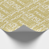 Goldgelbe Liebe Geschenkpapier (Ecke)