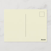 Goldgelbe Stiefmütterchen auf einem Busch, Postkarte (Rückseite)