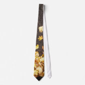 Goldgelber Ahorn verlasse Herbstasphaltsstraße Krawatte (Vorderseite)