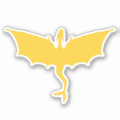 Goldgelber Federschwanzaufkleber Aufkleber (Vorderseite)