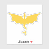 Goldgelber Federschwanzaufkleber Aufkleber (Blatt)