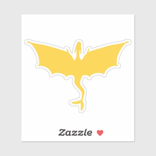 Goldgelber Federschwanzaufkleber Aufkleber (Blatt)