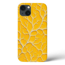 Goldgelber iPhone-Hülle-Ader-Design Bold