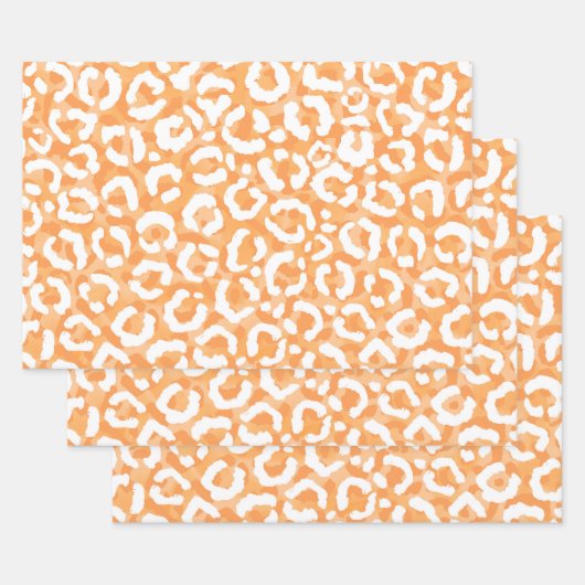Goldgelber Leoparden Geschenkpapier Set (Set)