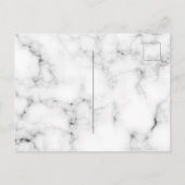 Goldgelber Marmor beim Hochzeitsstich Einladungspostkarte (Rückseite)