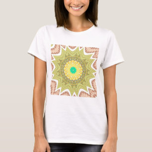 Goldgelbes afrikanisches ethnisches Stammesmuster  T-Shirt