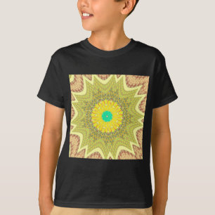 Goldgelbes afrikanisches ethnisches Stammesmuster T-Shirt
