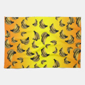 goldgelbes Bananenmuster, Geschirrtuch (Horizontal)