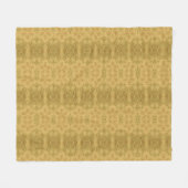 Goldgelbes Sonnendesign hell Fleecedecke (Vorderseite (Horizontal))