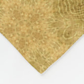 Goldgelbes Sonnendesign hell Fleecedecke (Ecke)