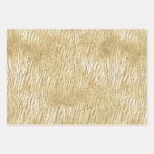 Goldgelbes weißes Ombre Zebra Geschenkpapier Set (Vorderseite 3)