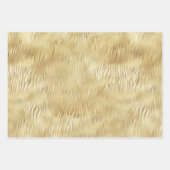 Goldgelbes weißes Ombre Zebra Geschenkpapier Set (Vorderseite 2)