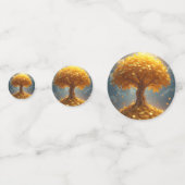 Goldgeld-Goldmünzen Konfetti (Vorderseiten)