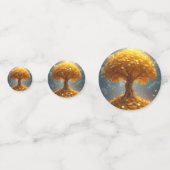 Goldgeld-Goldmünzen Konfetti (Rückseiten)