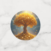 Goldgeld-Goldmünzen Konfetti (Klein Vorderseite)